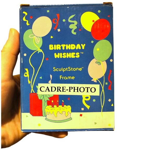 2/$70🐞RARE NWT Vintage RUSS 3D Resin Birthday Picture Frame BD Gift Photo Frame - Picture 4 of 15